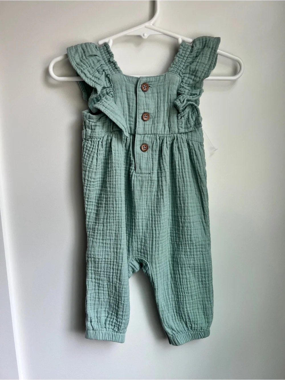 Carter’s Just One You Gauze Ruffle Jumpsuit | 3M Baby Girl Outfit